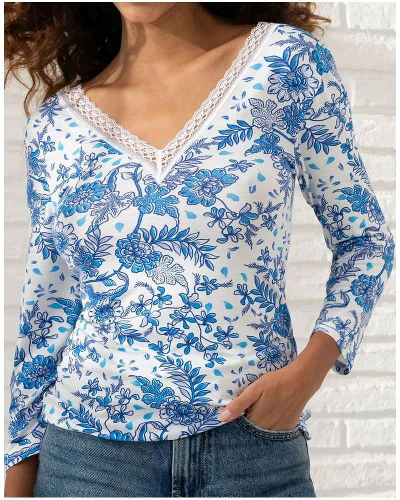 Tee-shirt Manches Longues Antigel Patio Fraîcheur (Bleu Azul) 3 Tee-shirt Manches Longues Antigel Patio Fraîcheur (Bleu Azul)