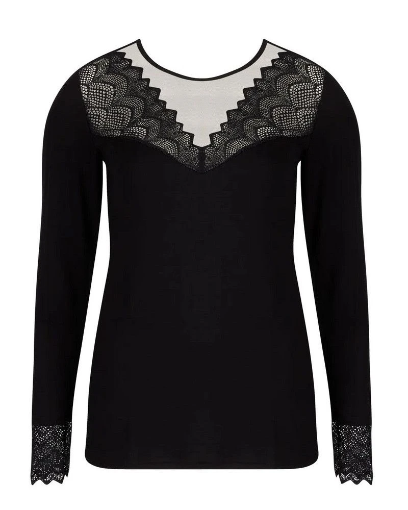 Tee-shirt Manches Longues Antigel Sexy Bohème (Noir) 4 Tee-shirt Manches Longues Antigel Sexy Bohème (Noir) – Image 2