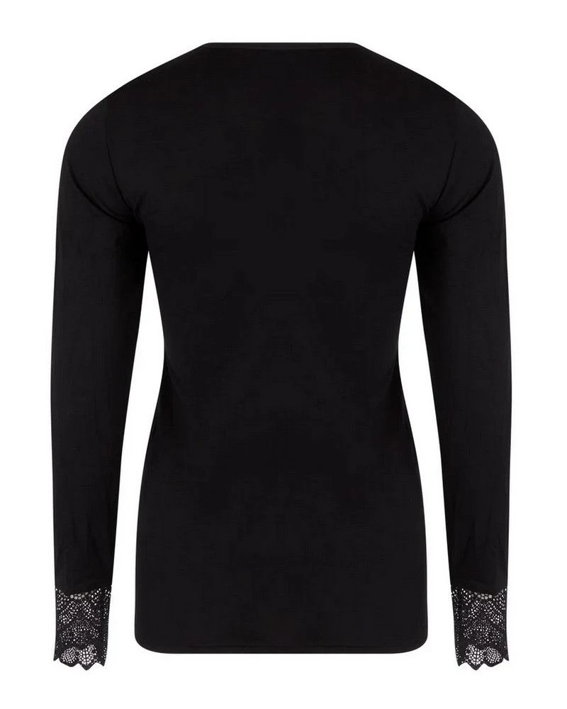 Tee-shirt Manches Longues Antigel Sexy Bohème (Noir) 5 Tee-shirt Manches Longues Antigel Sexy Bohème (Noir) – Image 3