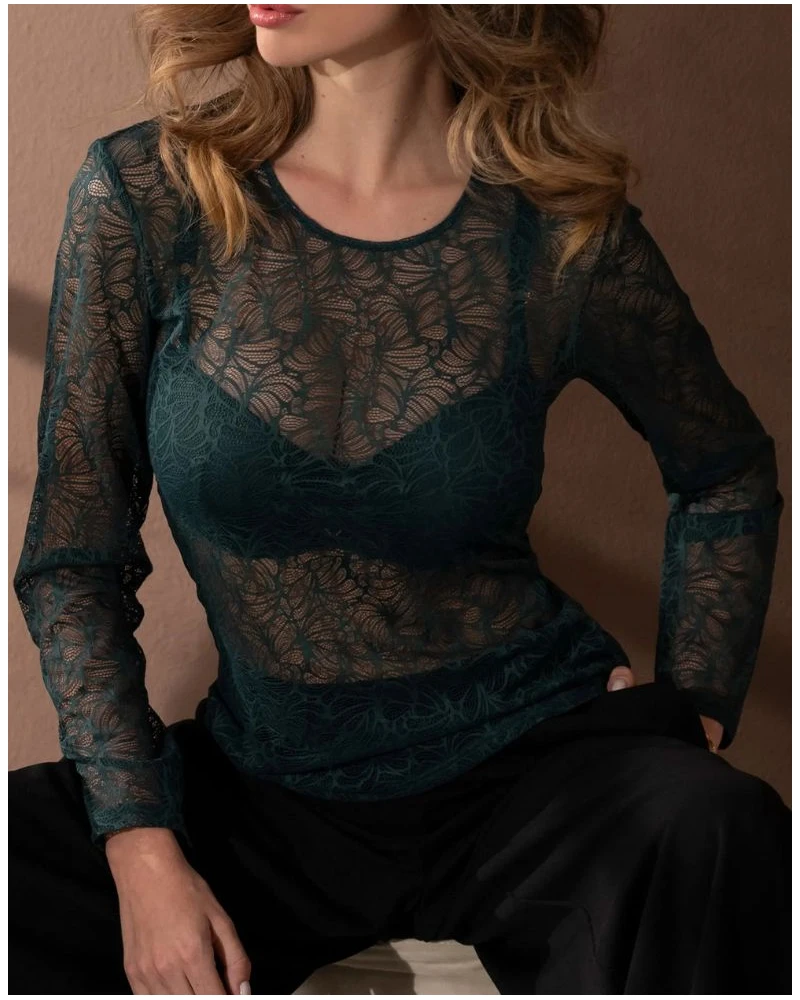 Tee-shirt Manches Longues Atelier Séduction (Vert Anglais) 3 Tee-shirt Manches Longues Atelier Séduction (Vert Anglais)