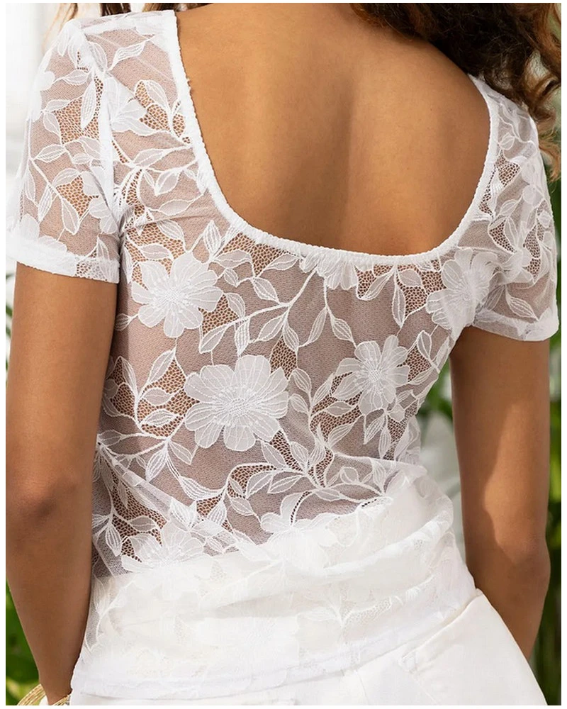 Top Antigel Dentelle Rebelle (Blanc) 5 Top Antigel Dentelle Rebelle (Blanc) – Image 3