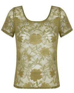 Top Antigel Dentelle Rebelle (Vert Mousse)