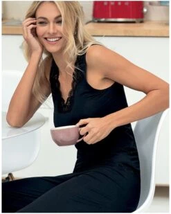 Top Bien-être Sans Manche Antigel Simply Perfect (Noir) 8 Top Bien-être Sans Manche Antigel Simply Perfect (Noir) -mesdessous top bien etre sans manche antigel simply perfect noir 2