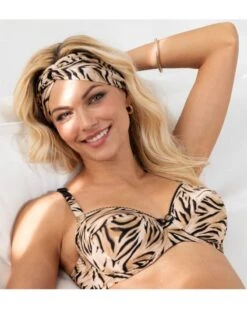 Turban Antigel Tigre Rebelle (Tigre Blond) 7 Turban Antigel Tigre Rebelle (Tigre Blond) -mesdessous turban antigel tigre rebelle tigre blond 2
