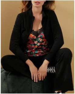 Veste Antigel Pause Douceur (Noir) -mesdessous veste antigel pause douceur noir 1 4