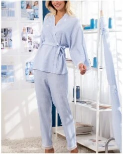 Veste Antigel Un Brin Garçonne (Bleu Liquette) 11 Veste Antigel Un Brin Garçonne (Bleu Liquette) -mesdessous veste antigel un brin garconne bleu liquette 3